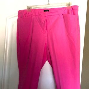 Pink for pocket wrinkle free slacks straight leg stretchy fabric Never worn
